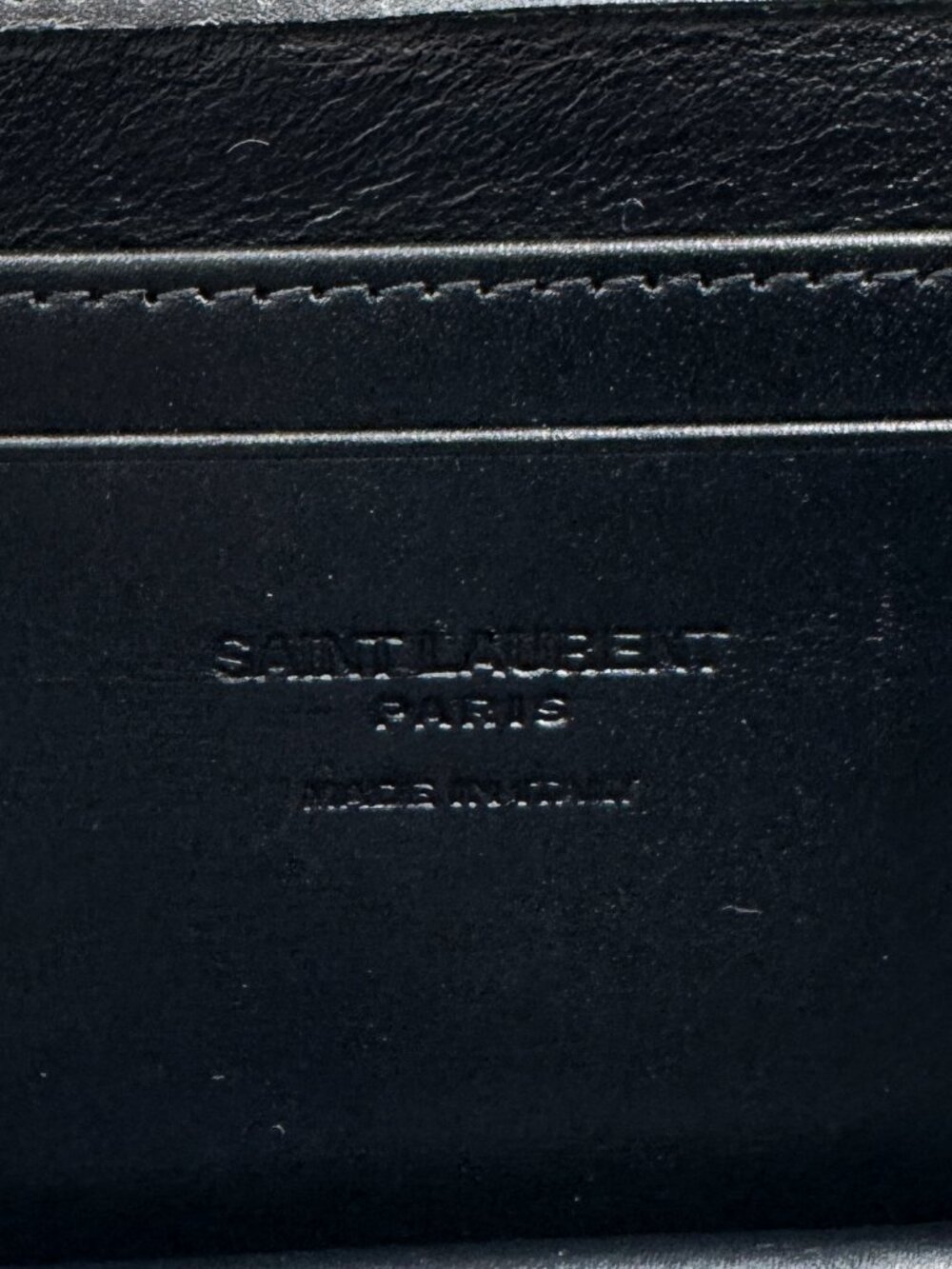 Saint Laurent YSL Black Leather Mini Flap Crossbody Shoulder Bag - Picture 12 of 12